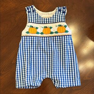 Brand New Smocked Pumpkin Jonjon 3-6 Months